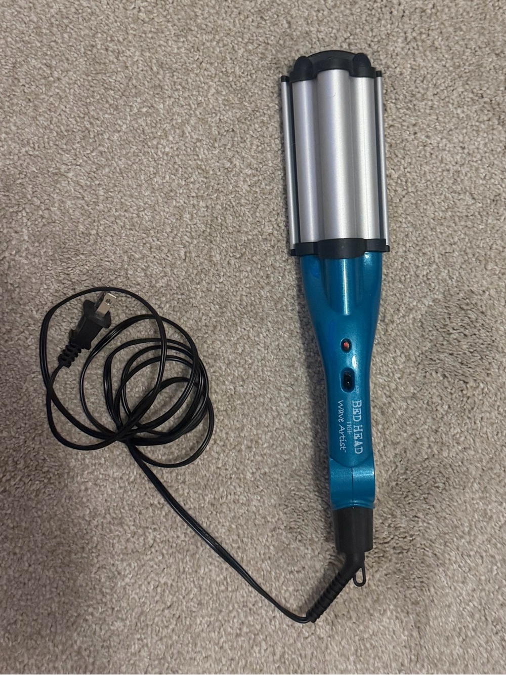 BedHead Blue and Silver Triple Barrel Hair Waver